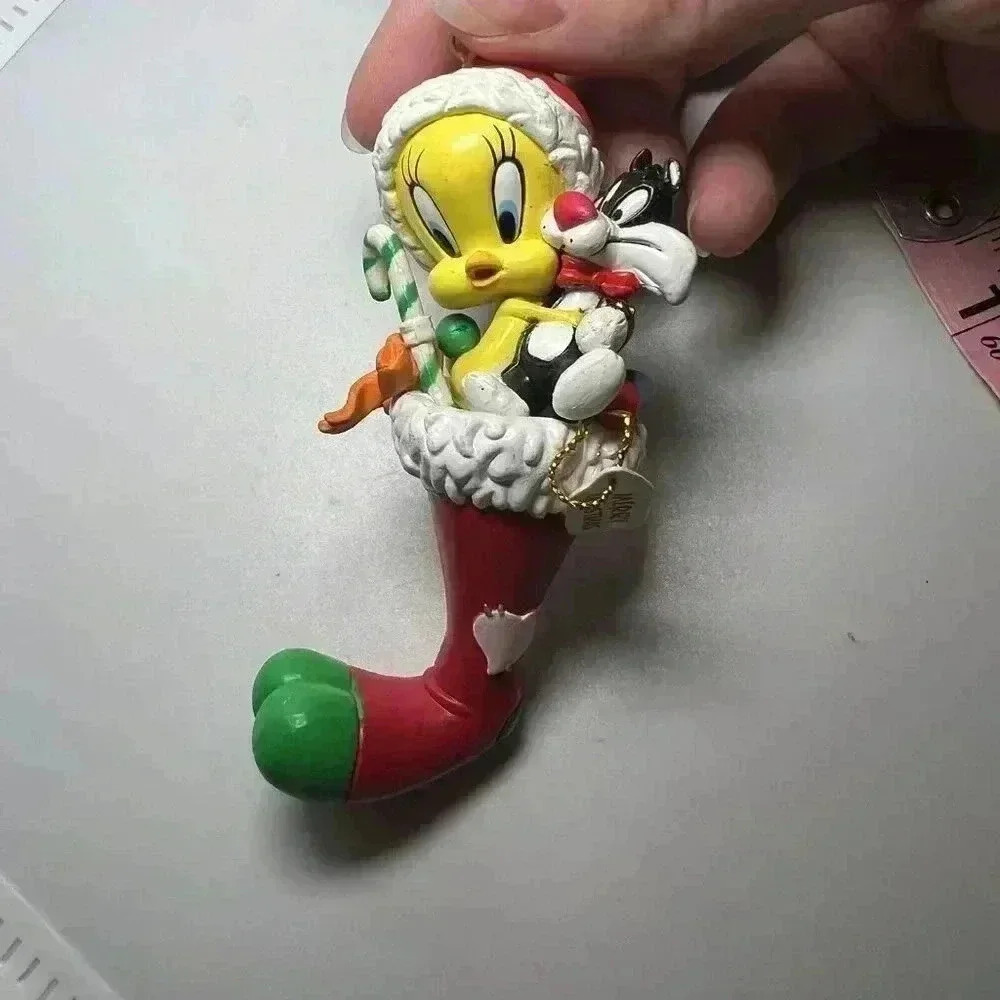 Vintage Looney Tunes 1999-98 Tweety Bird and Sylvester Bugs Bunny Christmas - Picture 3 of 7
